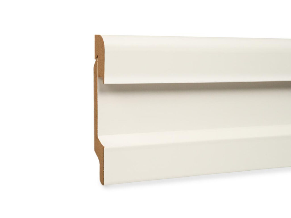 Ledli Model Beyaz PVC Süpürgelik